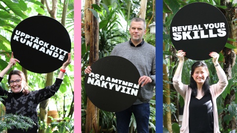 Osaaminen näkyviin, Reveal Your Skills, Upptäck ditt kunnande