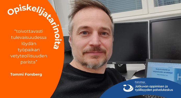 Tommi Forsberg ja hänen mietteensä vetykoulutuksesta.